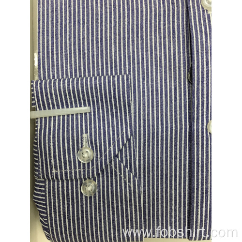 Hot Sale Men Shirts Cotton Formal Top Quality Yarn Dyed Business Shirt Manufactory